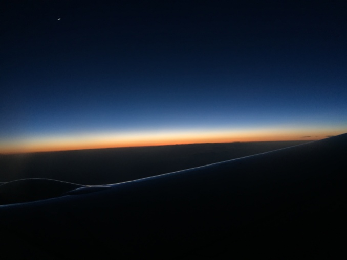 Endless sunset over the US
