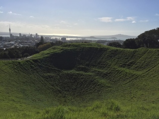 Awesome crater at the top of Mt. Eden