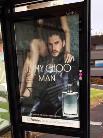 Jon Snow tries to sell me shoes (or cologne?) every day on my way to work