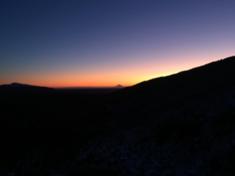 Mt. Taranaki, looking a little bigger than in the morning