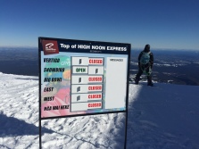 The end of the line--top of the highest lift