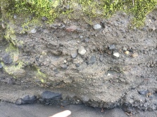See how rounded the big rocks are compared to the ones from the day before? Signs of a lahar!