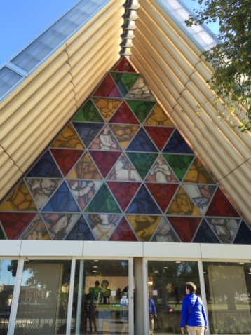 The "Cardboard Cathedral", named for its construction, built to be a quick replacement.