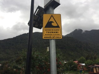 Chilean civil defense does a good job with their public awareness signage regarding natural hazards