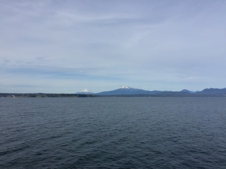 Looking at Calbuco and Osorno volcanoes from the ferry...we'll get to those later.
