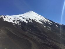 Osorno is a skifield in the winter.
